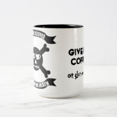 私与えのコーヒ与えーか死のマグカップ ツートーンマグカップ (中央)