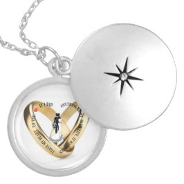 私与えのハート シルバープレートネックレス