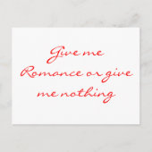 私与えのロマ与えンスか私の何もはがき ポストカード (正面)