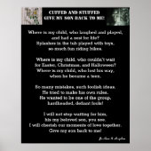 私与えの息子の詩を返す ポスター (正面)