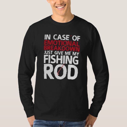 私与えの魚釣り釣り人 Tシャツ (正面)