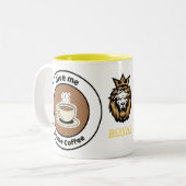 私与えはコーヒー – おもしろい&コースタイリッシュヒマグ ツートーンマグカップ (正面左)