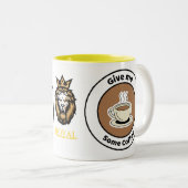 私与えはコーヒー – おもしろい&コースタイリッシュヒマグ ツートーンマグカップ (正面右)