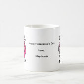 私与えはバレンタインデーの唇から砂糖を滴下 コーヒーマグカップ (中央)