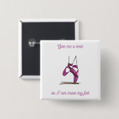 私与えはビートを移動できるように足ダンス 缶バッジ (正面&裏面)