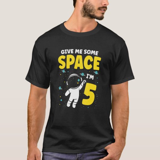 私与えは5宇宙の未来の宇宙飛行士ハッピービ Tシャツ (正面)