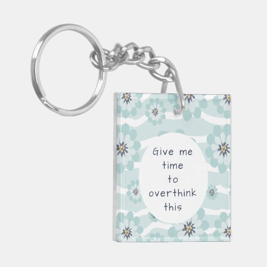 私与えは、この花アクアを考え過ぎる時間 キーホルダー (正面左)