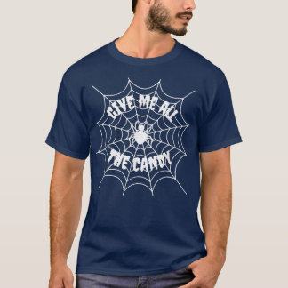 私与えは、すべてのCandy Spider Webハロウィングラフィック Tシャツ