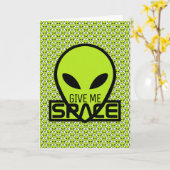 私与え宇宙地球外エイリアン カード (黄色い花)