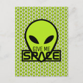 私与え宇宙地球外エイリアン ポストカード (正面)