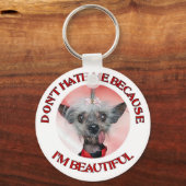 私中国のは美しいのでCrested私を憎まない キーホルダー (正面)