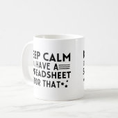 私保はそれを表に載せている コーヒーマグカップ (正面左)