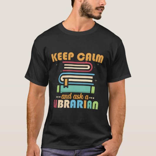 私保はの頼司書の図書室のシャツ Tシャツ (正面)