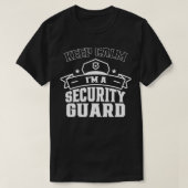 私保は警備員の防犯の棒だ Tシャツ (デザイン正面)