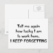 私保忘れは ポストカード (正面/裏面)