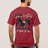 私保護たちの民主主義は今日の投票に登録する! Tシャツ (裏面)