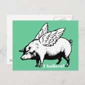 私信じはもし豚が飛べる ポストカード (正面/裏面)