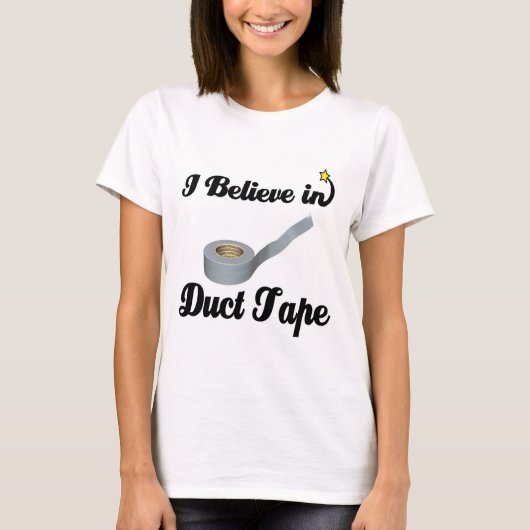私信じはダクトテープを使う Tシャツ (正面)