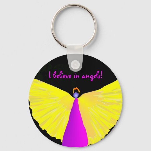 私信じは天使だ! キーホルダー (正面)