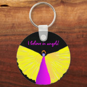 私信じは天使だ! キーホルダー (正面)