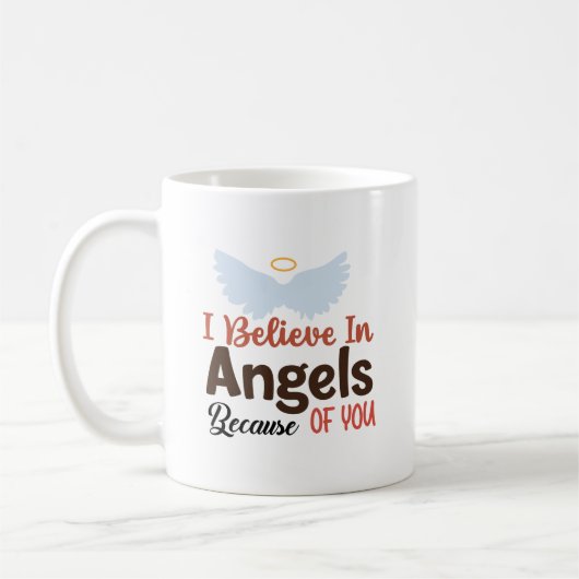 私信じは天使の中にいる コーヒーマグカップ (左)