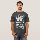 私信じは気候変動に関わる Tシャツ (正面フル)