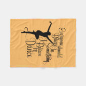 私信じは踊る フリースブランケット (正面(横))