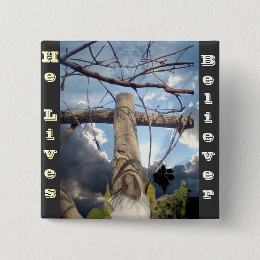 私信じは_歳だ 缶バッジ (正面)