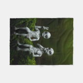 私信じ!かわいいエイリアン毛布 フリースブランケット (正面(横))