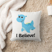 私信じ!かわいいブルーネッシー クッション (ブランケット)