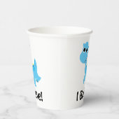 私信じ!かわいいブルーネッシー 紙コップ (右)