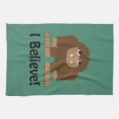 私信じ!かわいい太い足 キッチンタオル (横)