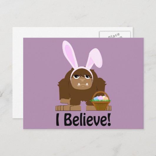 私信じ!イースタービグフット シーズンポストカード (正面/裏面)