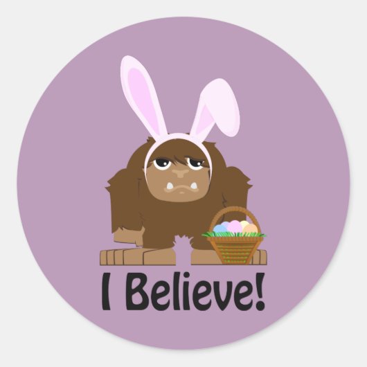 私信じ!イースタービグフット ラウンドシール (正面)