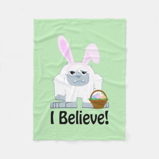 私信じ!イースター・イェティ フリースブランケット (正面)