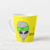 私信じ カフェラテマグ (左アングル)