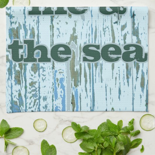 私及び海 キッチンタオル (折り畳み)