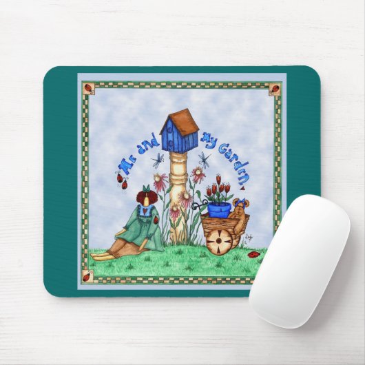 Me & my garden mousepad マウスパッド (マウス)