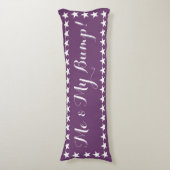 私及び私の隆起の長い紫色の枕 ボディピロー (正面縦)