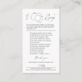 私吹の携帯電話をスパイのゲー結婚ムサイン エンクロージャーカード (裏面)