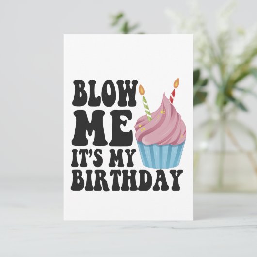 私吹は誕生日の記念おもしろい贈り物 サンキューカード (スタンド正面)