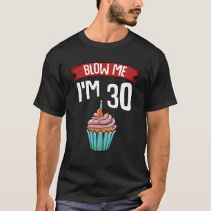 私吹30歳30歳の誕生日ケーキのギャグ Tシャツ