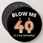 私吹40歳の誕生日 缶バッジ (正面&裏面)