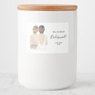 私図解入りの、写真付きのの花嫁のロウソクのラベルを フードラベル