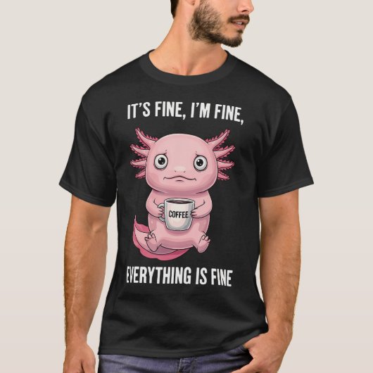 私大丈夫 コーヒー Tシャツ (正面)