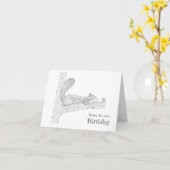 「私大切」のパーソナライズされたハッピーバースデー カード (黄色い花)