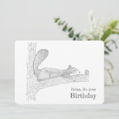 「私大切」のパーソナライズされたハッピーバースデー サンキューカード (スタンド正面)