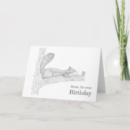 「私大切」のパーソナライズされたハッピーバースデー サンキューカード