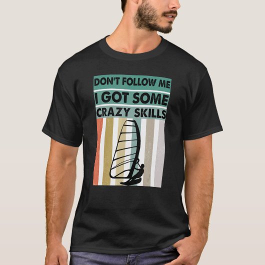 私後を追は何かスキル得を熱狂する出せ – Windsurfe Tシャツ (正面)