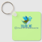 私後を追@あなたのTwitterアドレス キーホルダー (正面)